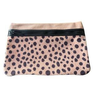 BCBGeneration Clutch Leopard Oversized Slouchy Animal Print Bag